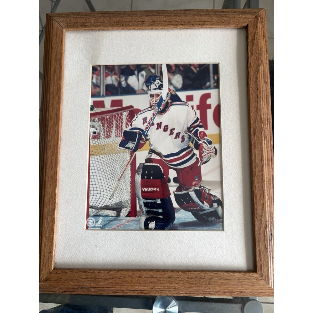 Mike Richter NY Rangers Framed Photo File Official NHL Goalie Matted Frame